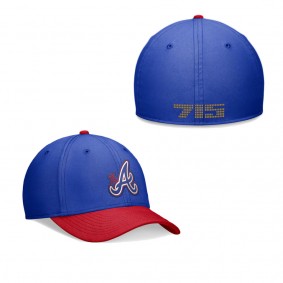 Men's Atlanta Braves Royal Red 2024 City Connect Swoosh Flex Hat