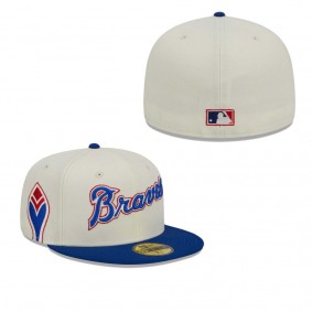 Men's Atlanta Braves White Retro Jersey Script 59FIFTY Fitted Hat
