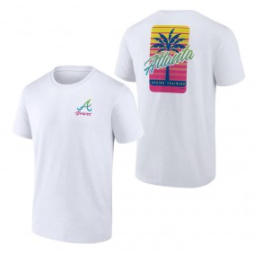 Men's Atlanta Braves Fanatics Branded White Spring Break T-Shirt