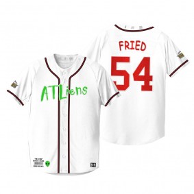 Atlanta Braves Max Fried White 25th Anniversary Outkast Atliens Jersey