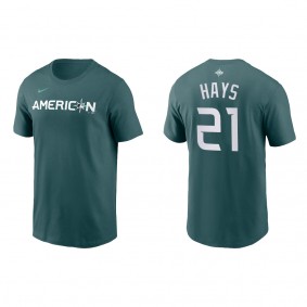 Austin Hays American League Teal 2023 MLB All-Star Game Name & Number T-Shirt