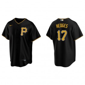 Austin Hedges Men's Pittsburgh Pirates Nike Black Alternate Replica Jersey