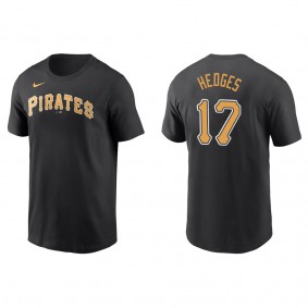 Austin Hedges Men's Pittsburgh Pirates Josh Bell Nike Black Name & Number T-Shirt