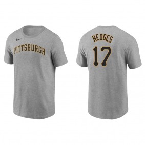 Austin Hedges Men's Pittsburgh Pirates Josh Bell Nike Gray Name & Number T-Shirt