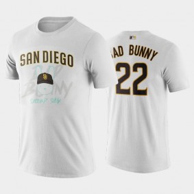 Bad Bunny Second Show 2022 Padres White T-Shirt