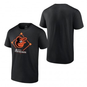Men's Baltimore Orioles Fanatics Branded Black 2023 Postseason Around the Horn T-Shirt