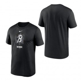 Men's Baltimore Orioles Nike Black 2023 City Connect Large Logo T-Shirt