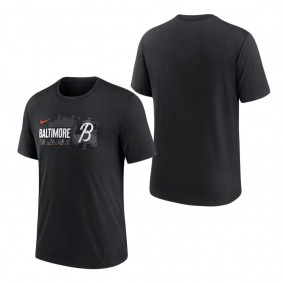 Men's Baltimore Orioles Nike Black 2023 City Connect Tri-Blend T-Shirt