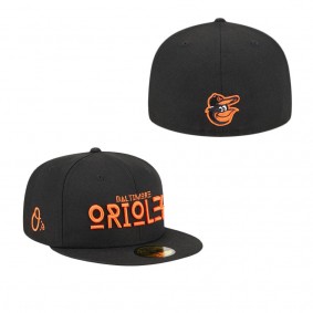 Men's Baltimore Orioles Black Geo 59FIFTY Fitted Hat