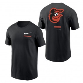 Men's Baltimore Orioles Black Over the Shoulder T-Shirt