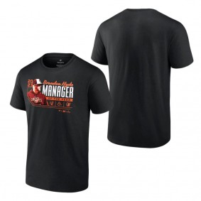 Men's Baltimore Orioles Brandon Hyde Fanatics Branded Black 2023 AL Manager of the Year T-Shirt