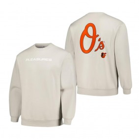Men's Baltimore Orioles Gray Ballpark Pullover Sweatshirt