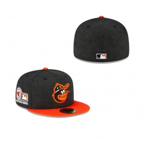 Baltimore Orioles Just Caps Heathered Crown 59FIFTY Fitted Hat