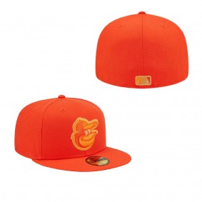 Men's Baltimore Orioles Orange Monochrome Camo 59FIFTY Fitted Hat