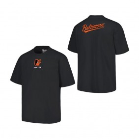 Men's Baltimore Orioles PLEASURES Black Mascot T-Shirt