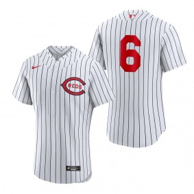 Reds Billy Hamilton White 2022 Field of Dreams Authentic Jersey