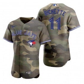 Toronto Blue Jays Bo Bichette Camo Authentic 2021 Armed Forces Day Jersey