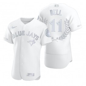 George Bell Toronto Blue Jays White Awards Collection AL MVP Jersey