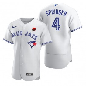 Toronto Blue Jays George Springer White 2021 Memorial Day Authentic Jersey