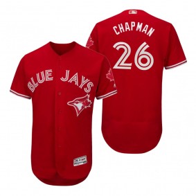 Toronto Blue Jays Matt Chapman Flex Base Scarlet Canada Day Jersey