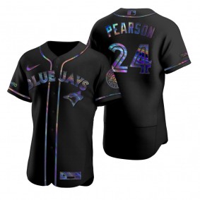 Toronto Blue Jays Nate Pearson Nike Black Authentic Holographic Golden Edition Jersey