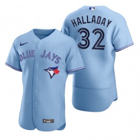 Men's Toronto Blue Jays Roy Halladay Nike Light Blue Authentic 2020 Alternate Jersey