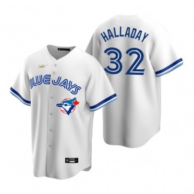 Toronto Blue Jays Roy Halladay Nike White Cooperstown Collection Home Jersey
