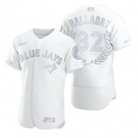 Roy Halladay Toronto Blue Jays White Awards Collection AL Cy Young Jersey