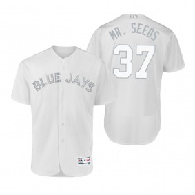 Blue Jays Teoscar Hernandez Mr. Seeds White 2019 Players' Weekend Authentic Jersey