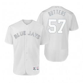 Blue Jays Trent Thornton Butters White 2019 Players' Weekend Authentic Jersey