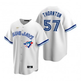 Toronto Blue Jays Trent Thornton Nike White Cooperstown Collection Home Jersey