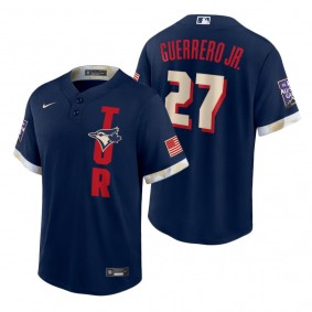 Toronto Blue Jays Vladimir Guerrero Jr. Navy 2021 MLB All-Star Game Replica Jersey