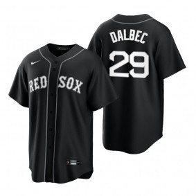 Boston Red Sox Bobby Dalbec Nike Black White 2021 All Black Fashion Replica Jersey