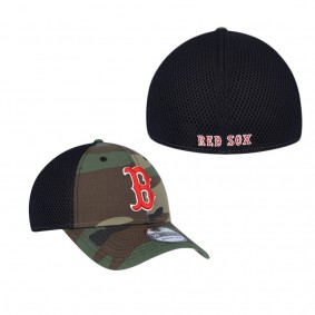 Men's Boston Red Sox Camo Team Neo 39THIRTY Flex Hat