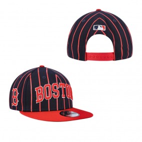 Men's Boston Red Sox Navy Red City Arch 9FIFTY Snapback Hat