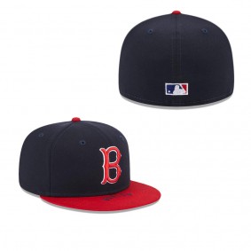 Boston Red Sox On Deck 59FIFTY Fitted Hat Navy Red
