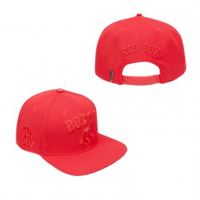Men's Boston Red Sox Triple Red Snapback Hat