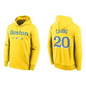 Men's Boston Red Sox Yu Chang Gold City Connect Therma Hoodie