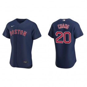 Men's Boston Red Sox Yu Chang Navy Authentic Alternate Jersey