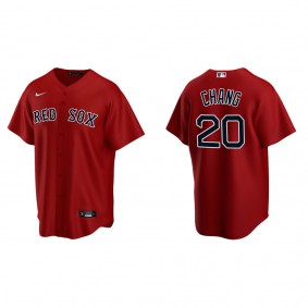 Men's Boston Red Sox Yu Chang Red Replica Alternate Jersey