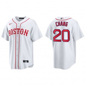 Men's Boston Red Sox Yu Chang Red Sox Patriots' Day Replica Jersey
