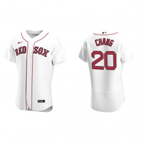 Men's Boston Red Sox Yu Chang White Authentic Home Jersey