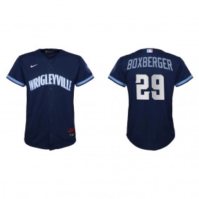 Brad Boxberger Youth Chicago Cubs Nike Navy City Connect Replica Jersey