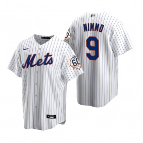 New York Mets Brandon Nimmo Nike White 60th Anniversary Replica Jersey