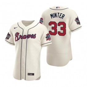Atlanta Braves A.J. Minter Cream 2021 MLB All-Star Game Authentic Jersey