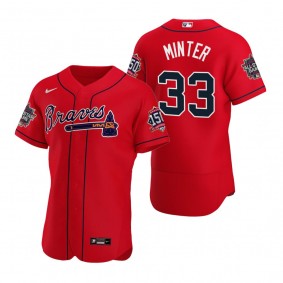 Atlanta Braves A.J. Minter Red 2021 MLB All-Star Game Authentic Jersey