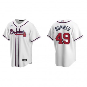 Atlanta Braves Aaron Bummer White Replica Home Jersey