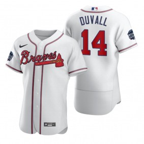 Atlanta Braves Adam Duvall White 2021 World Series Authentic Jersey