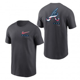 Men's Atlanta Braves Anthracite Americana T-Shirt