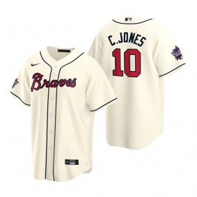 Atlanta Braves Chipper Jones Cream 2021 MLB All-Star Game Replica Jersey